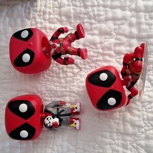 Deadpool Funko Lot Of 3 No Box Bobblehead